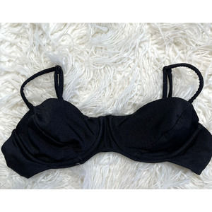 American Apparel Black Underwire Bikini Top Size Small